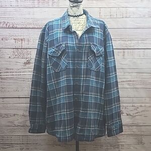 Lee flannel thermal lined button front jacket